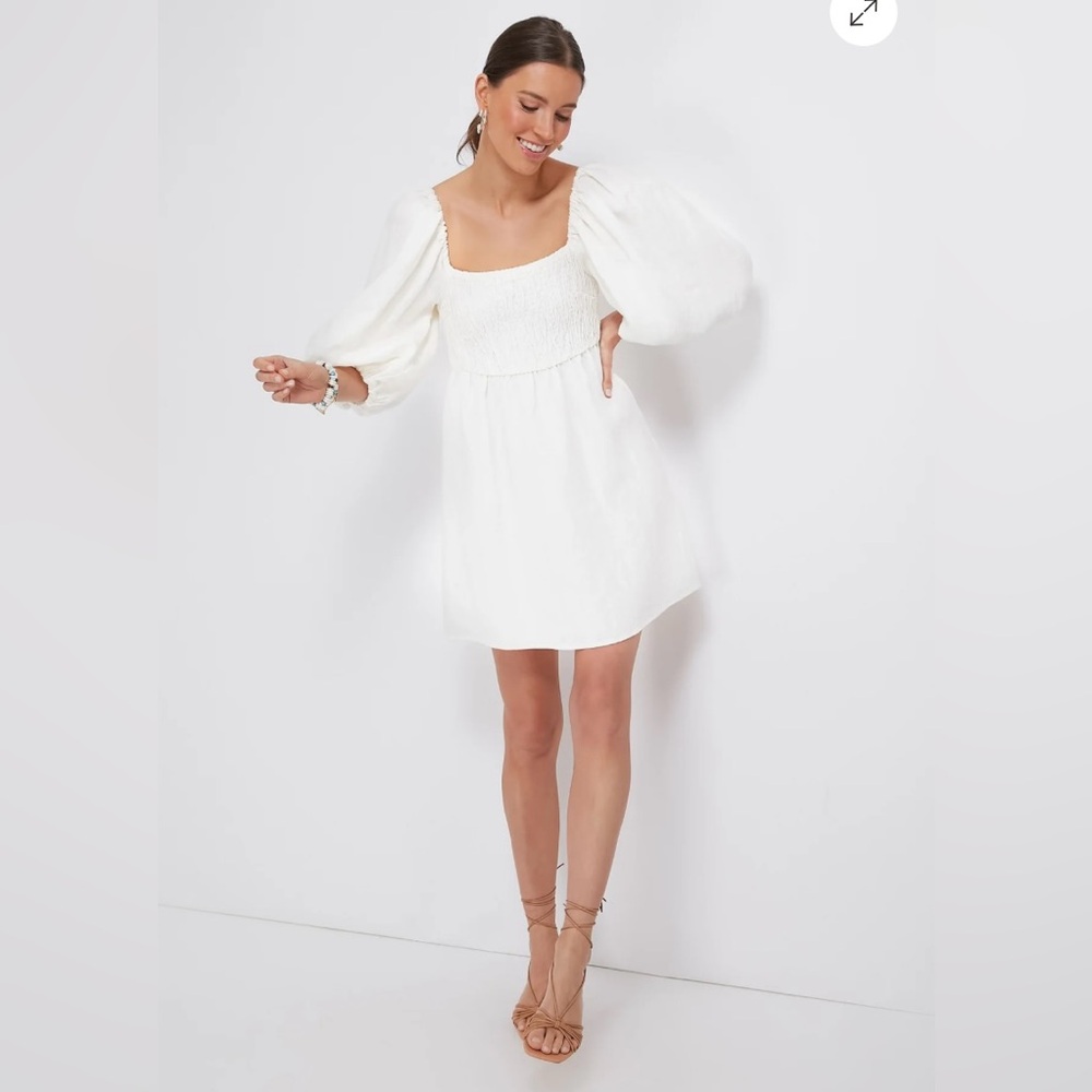 Tuckernuck Pomander Place White Annie Smocked Dress